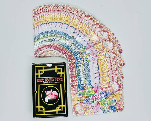 A SARKAR MAGIC WORLD MR. REDFOX MARKED CARD DECK MAGIC TRICK (1PC)