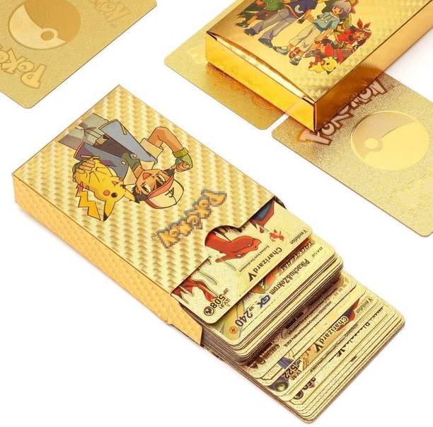 Mannat Waterproof 55pcs Pokemon Golden Card Box V Series Vmax Gx Playing Rare Series