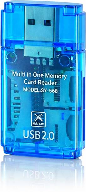 Kelso USB 2.0 4-in-1 Card Reader Compatible with SD, MMC, Memory Stick & Micro SD (TF) Card Reader