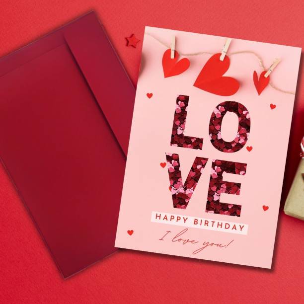 AanyaCentric Husband Wife Lover Boyfriend Girlfriend Birthday Printed Greeting Card