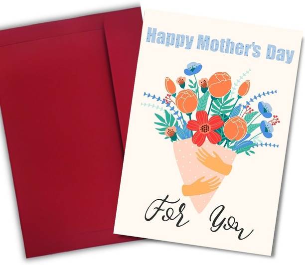AanyaCentric Mother's Day 8.3x11.7 inch Printed Card with Envelope Greeting Card