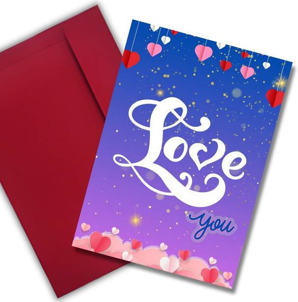 AanyaCentric Husband Wife Lover Boyfriend Girlfriend Birthday Printed Greeting Card