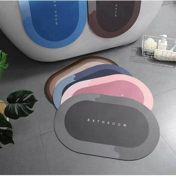 Trending Store Rubber, Velvet Bathroom Mat