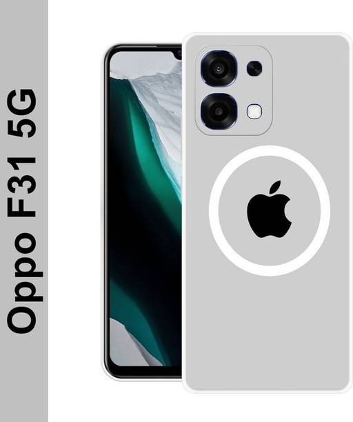 Zaplab Back Cover for oppo f31 5g white apple logo back cover