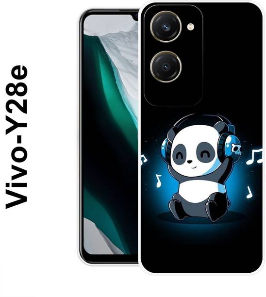 MASURA Back Cover for Vivo Y28e 5G, Music, Cute, Baby, Panda, Funky, 536