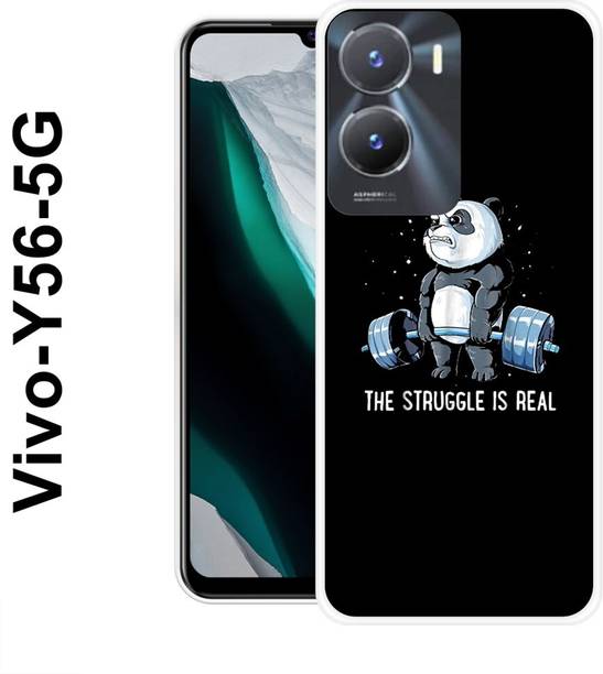 MASURA Back Cover for Vivo Y56 5G, Struggle, Panda, GYM, Bear, Funky, 537