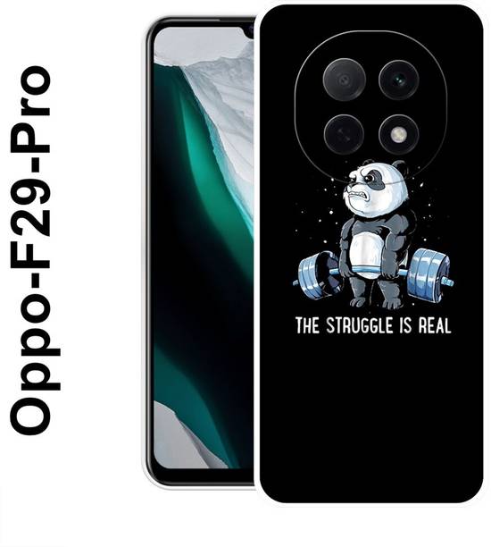 MOBIFLY Back Cover for OPPO F29 Pro 5G, Struggle, Panda, GYM, Bear, Funky, 537