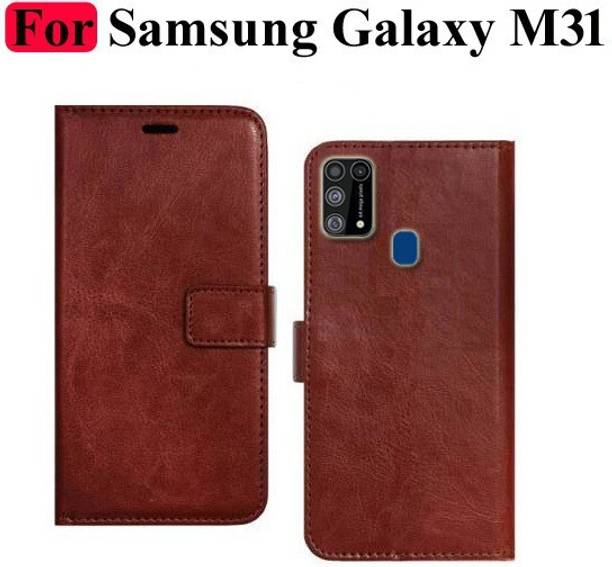 Krofty Flip Cover for Samsung Galaxy M31, Samsung Galaxy F41, Samsung M31 Prime