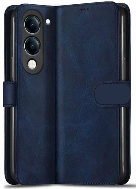 fonfox Flip Cover for VIVO T4 LITE 5G/IQOO Z10 LITE | STRONG MAGNET | VINTAGE LOOK | VEGAN LEATHER |