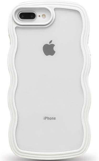 AMEYAA Back Cover for Apple iPhone 7 Plus, iPhone 8 Plus Adorable Curly Wave Frame Clear Case