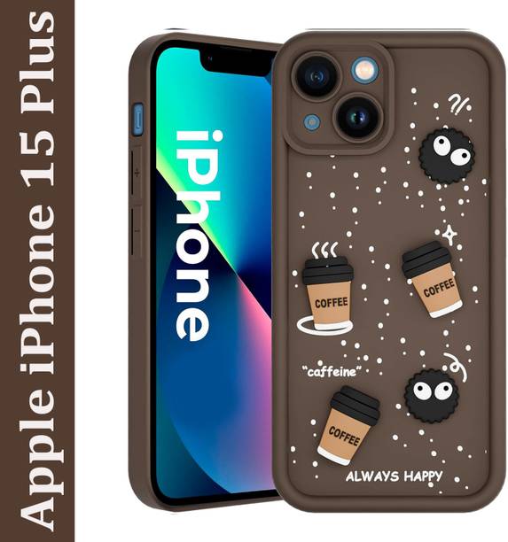 DefendX Back Cover for Apple Iphone 15 Plus 3D Coffee Cup Back Cover | Lightweight Protective Phone Case