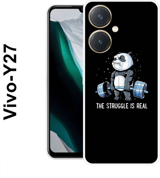MASURA Back Cover for Vivo Y27, Struggle, Panda, GYM, Bear, Funky, 537