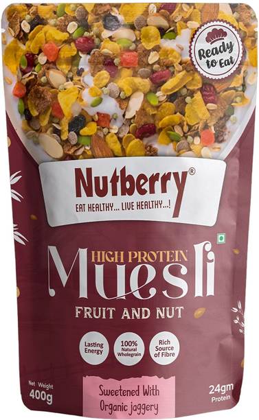 Nutberry by Nutberry High Protein Muesli Fruit & Nut 400gm Pouch Pouch