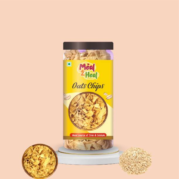 MEAL2HEAL Crunchy, Nutritious Vegan and Lactose Free Oats Chips for Heathy Snacks Chips