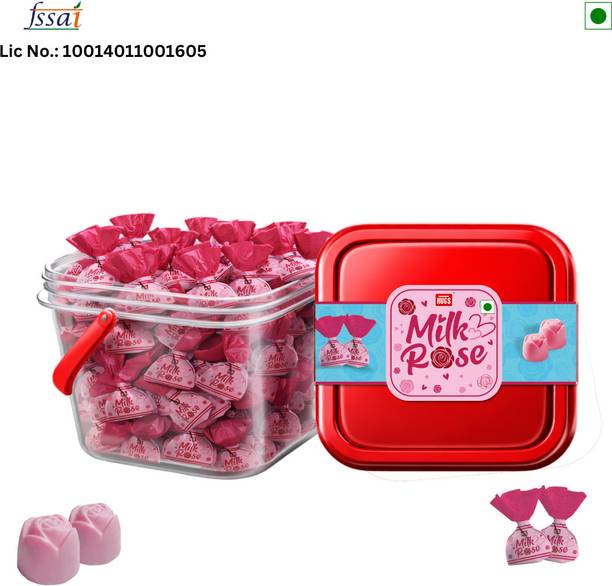 HUGS Milk Rose Chocolate Truffles- Real Rose flavour White Chocolates Truffles