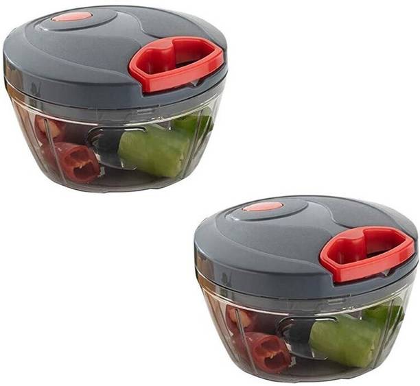 Stysol Combo of (450ml) Mini Handy Chopper with 3 blades for Chopping Vegetable & Fruit Chopper