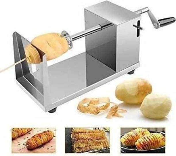 FIVANIO by FIVANIO Stainless Steel, Iron Potato Spiral Cutter Machine Potato Slicer