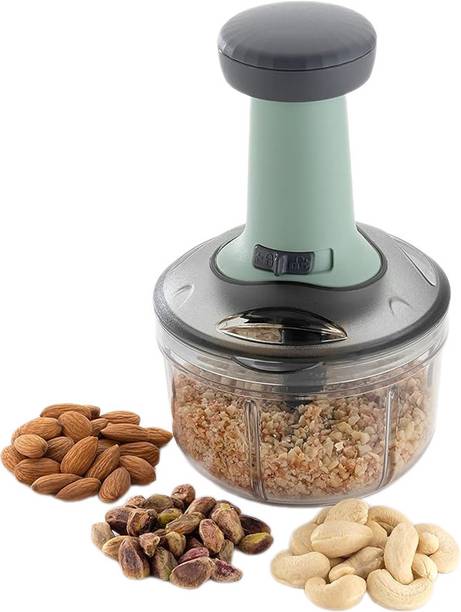 MAGICSPOON Chopper, Dry Fruit Chopper, Dry Fruit Cutter, Vegetable Chopper (Teal, 900ml) सब्जी और फल