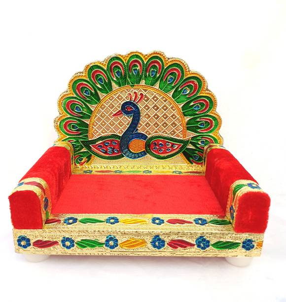 Vrinda Bazar 1 To 2 No Laddu Gopal Singhasan Bal Gopal Singhasan Thakurji God Sofa Wood Wooden Pooja Chowki