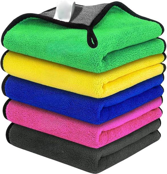 SIMESTICH 5 Piece Microfiber Bath Linen Set Free
