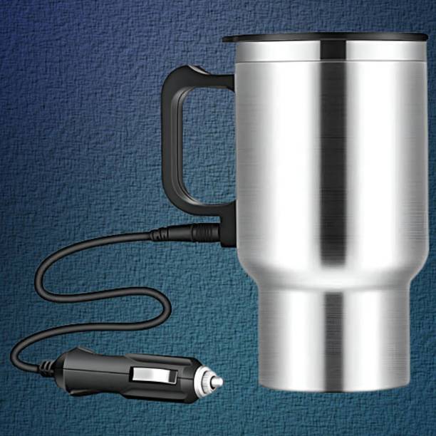 SHOPARIO Electric Stainless Travel Tumbler with Heating Support 12 Cups Coffee Maker