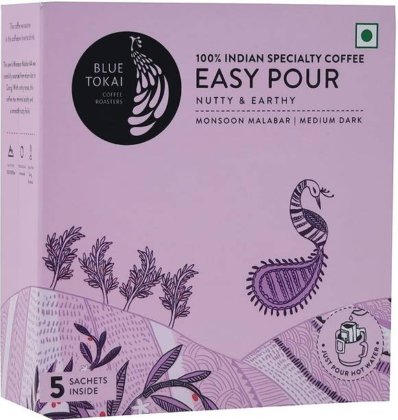 Blue Tokai Coffee Roasters Easy Pour Monsoon Malabar Medium Dark Roast Instant Coffee