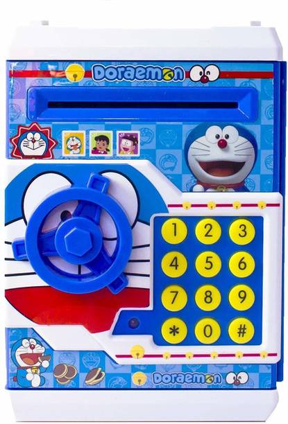 TRYOKART Mini Electric Secret Password Safe ATM Piggy Bank Money Safe Deposit Box. Coin Bank