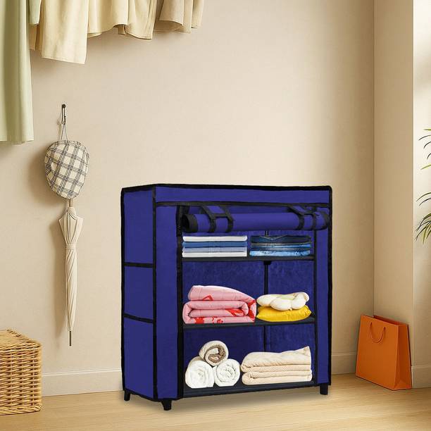 GlowSilk Small Cloths Wardrobe Carbon Steel Collapsible Wardrobe