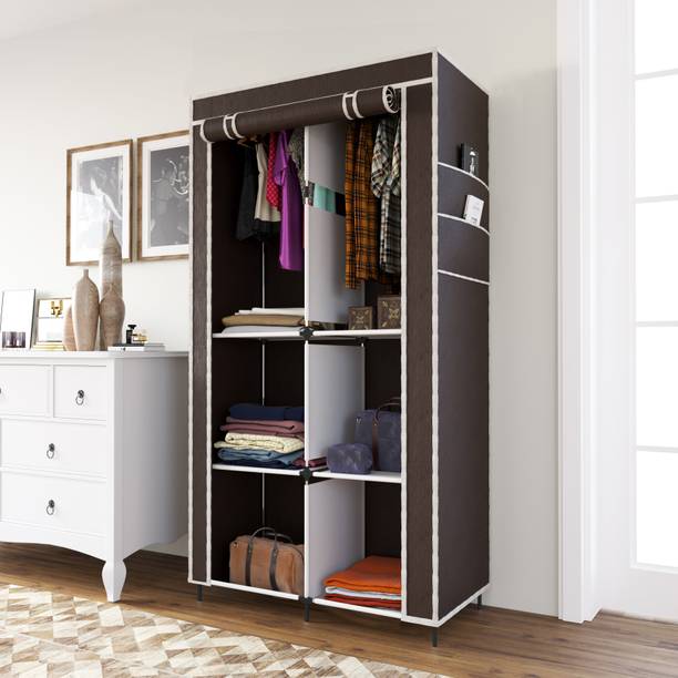 HUENISH Collapsible Wardrobe for Clothes PP Collapsible Wardrobe