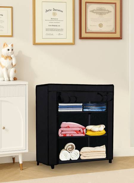 RAXON WORLD Small Cloths Wardrobe Carbon Steel Collapsible Wardrobe