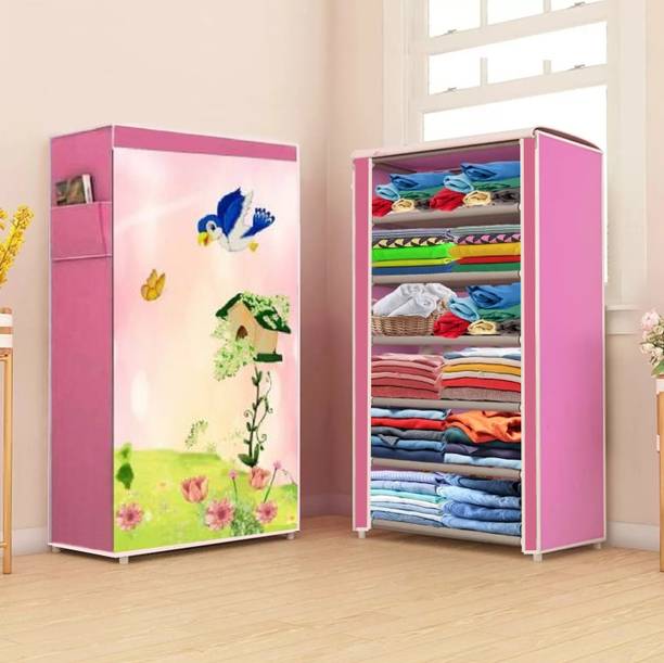 SAIWAY 6-L TREE HOUSE Carbon Steel Collapsible Wardrobe