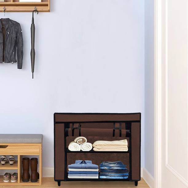 URBAN CHOICE Small Cloths Wardrobe Carbon Steel Collapsible Wardrobe