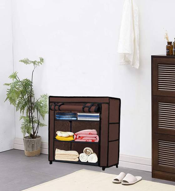 URBAN CHOICE Small Cloths Wardrobe Carbon Steel Collapsible Wardrobe