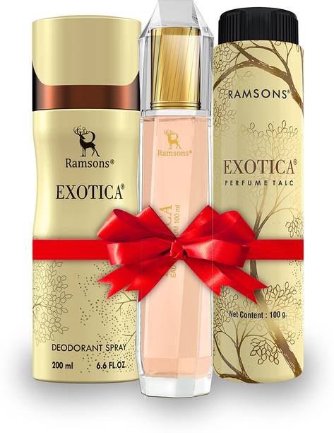 RAMSONS Exotica Parfum-Deo-Talc Gifting Combo (For Women) Eau de Parfum  -  300 ml