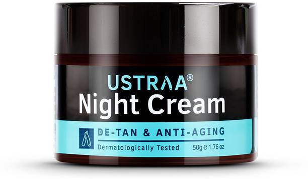 USTRAA Night Cream De-Tan, Dermatologically Tested With Niacinamide-No Harmful Chemical