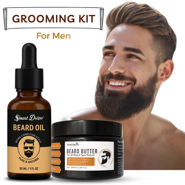 smartdrops Beard Grooming Essentials Beard Oil And Beard Butter Combo Pack