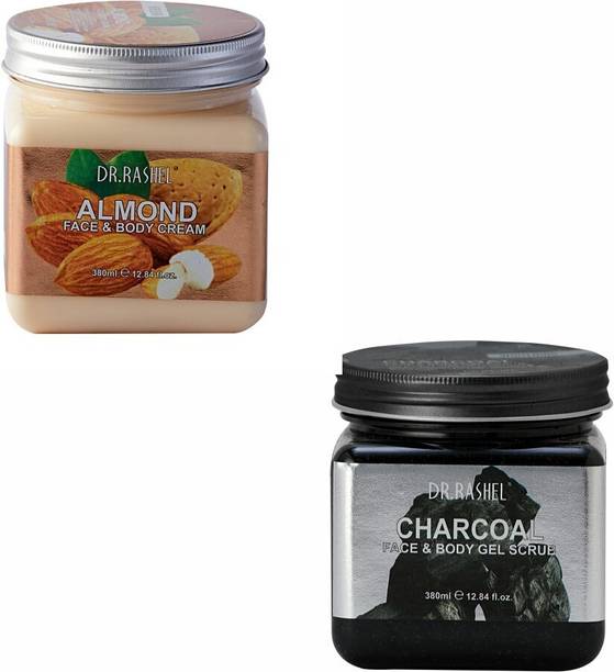 DR.RASHEL Almond Cream & Charcoal Gel Scrub