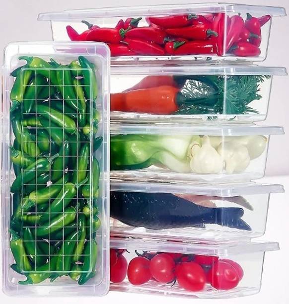 COZYBUYER Plastic Fridge Container  - 1500 ml