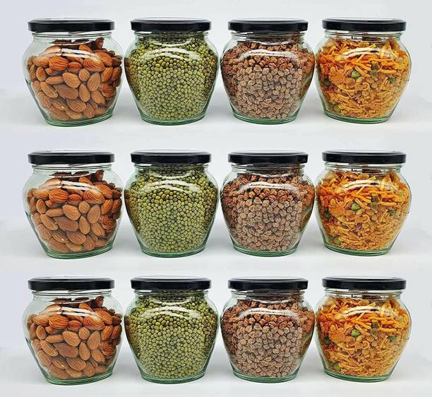 SKWAION Glass Grocery Container  - 400 ml