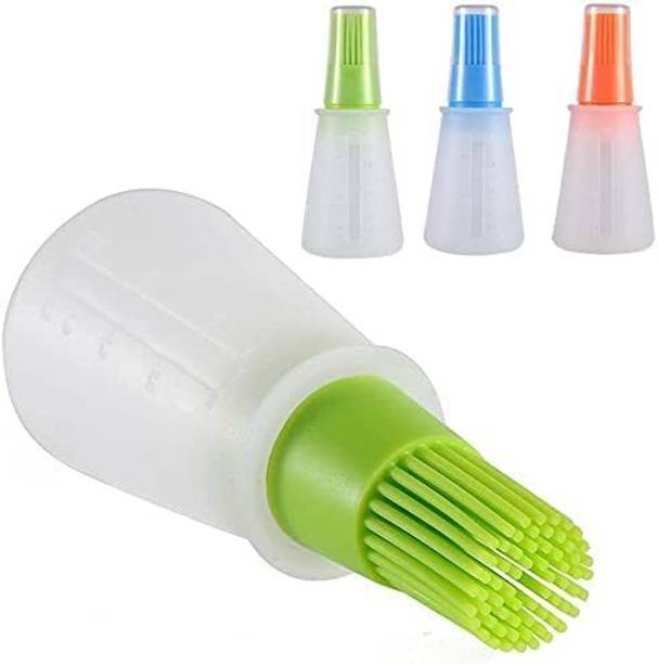 Klyvera Oil Bottle with Silicone Nozzle Brush for basting silicone Round Pastry Brush Silicone Round Pastry Brush