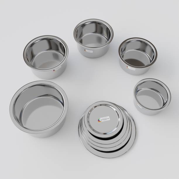 Vigneshgenix Plain Top With Lid|Made By Premiuam Quality Stainless Steel|1500ML-400ML Tagine