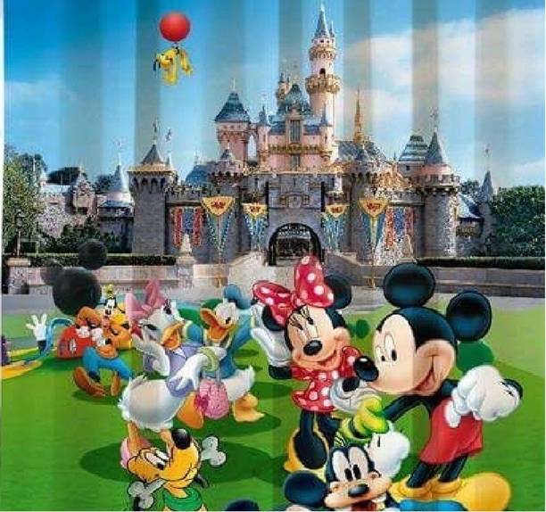 Dehati Homez 272 cm (9 ft) Long Door Polyester Semi Transparent Curtain (Pack Of 2)