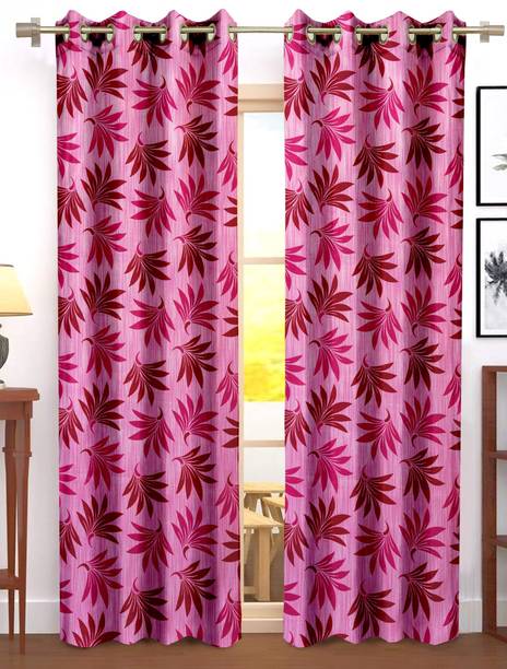 Flipkart SmartBuy 210 cm (7 ft) Door Polyester Semi Transparent Curtain (Pack Of 2)