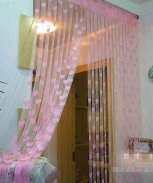 NIKITA ENTERPRISE 213 cm (7 ft) Polyester Semi Transparent Door Curtain Single Curtain