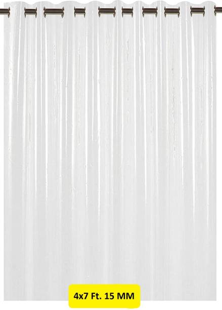 Eoxtice 213 cm (7 ft) Door PVC Transparent Curtain Single Curtain