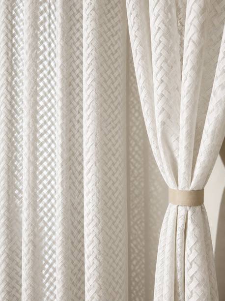 BANAVY 214 cm (7 ft) Door Net Semi Transparent Curtain (Pack Of 2)