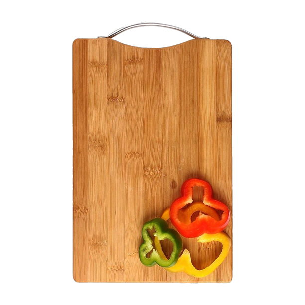 Flipkart SmartBuy (33*23) Thick Wooden Bamboo Kitchen Chopping Cutting Slicing Board with Holder for Fruits Vegetables Meat Wooden Cutting Board