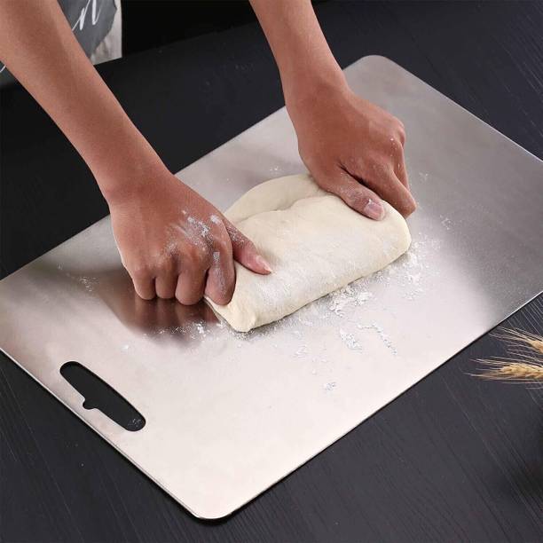 Crevice Dustless Healthy Food Steel Cutting Boards for Kitchen, Durable Safe Heavy Duty Stainless Steel Cutting Board