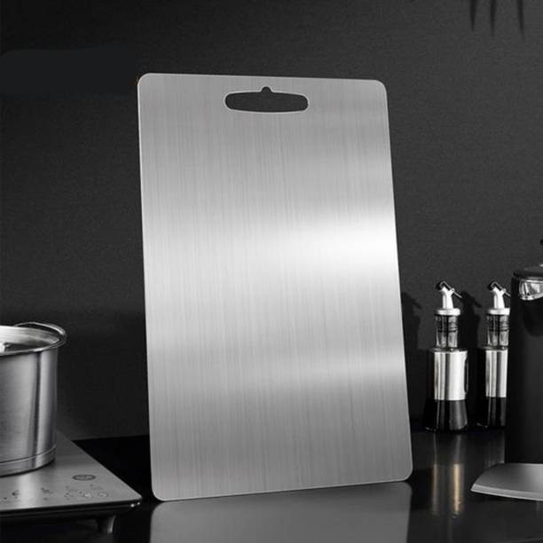 SellVera (31CM X 21CM) Chopping Board for Kitchen Cutting Board for Vegetables Stainless Steel Cutting Board