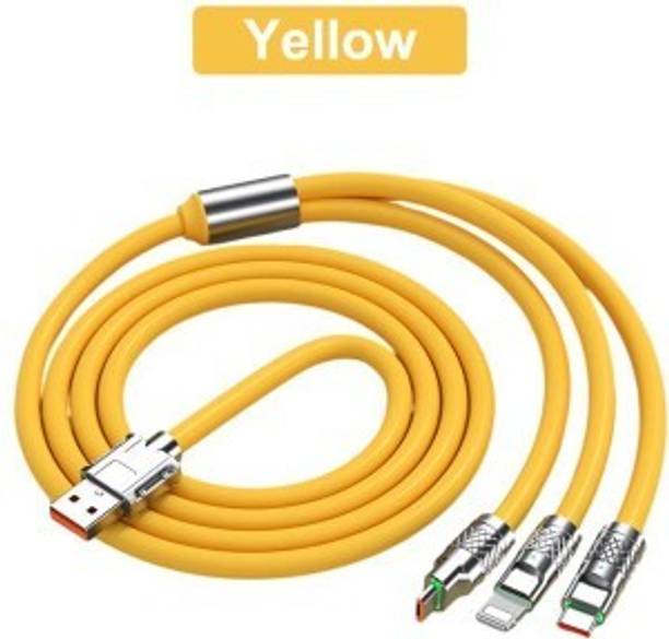 TECHEL Power Sharing Cable 3 m fat cable 3-in-1 Cable Charger Portable vbn15